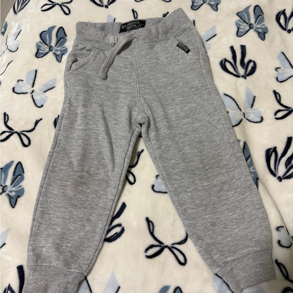 Buffalo David Bitton Kids Light Gray Joggers